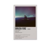 QUJIAOFUMEISUU Brush Fire by Gracie Abrams Poster Aesthetic Canvas Print Room Aesthetic Wall Art 24x36inch(60x90cm) Unframe-Brush Fire by Gracie Abrams