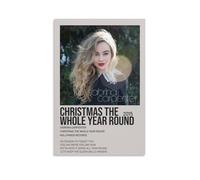 QUJIAOFUMEISUU Christmas The Whole Year Round by Sabrina Carpenter Poster Aesthetic Canvas Print Room Aesthetic Wall Art 08x12inch(20x30cm) Unframe-Christmas The Whole Year Round by Sabrina Car