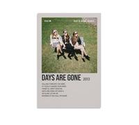 QUJIAOFUMEISUU Days Are Gone By HAIM Poster Aesthetic Canvas Print Room Aesthetic Wall Art 16x24inch(40x60cm) Unframe-Days Are Gone By HAIM