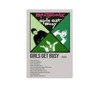 QUJIAOFUMEISUU Girls Get Busy by Bratmobile Poster Aesthetic Canvas Print Room Aesthetic Wall Art 20x30inch(50x75cm) Unframe-Girls Get Busy by Bratmobile