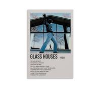 QUJIAOFUMEISUU Glass Houses by Billy Joel Poster Aesthetic Canvas Print Room Aesthetic Wall Art 12x18inch(30x45cm) Unframe-Glass Houses by Billy Joel
