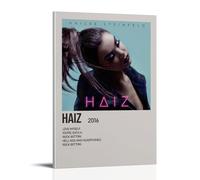 QUJIAOFUMEISUU HAIZ by Hailee Steinfeld Poster Aesthetic Canvas Print Room Aesthetic Wall Art 24x36inch(60x90cm) Frame-HAIZ by Hailee Steinfeld