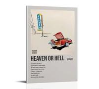 QUJIAOFUMEISUU Heaven Or Hell by Don Toliver Poster Aesthetic Canvas Print Room Aesthetic Wall Art 12x18inch(30x45cm) Frame-Heaven Or Hell by Don Toliver