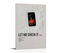 QUJIAOFUMEISUU Let Me Check It by Coco Jones Poster Aesthetic Canvas Print Room Aesthetic Wall Art 24x36inch(60x90cm) Frame-Let Me Check It by Coco Jones