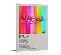 QUJIAOFUMEISUU Nine by Blink-182 Poster Aesthetic Canvas Print Room Aesthetic Wall Art 12x18inch(30x45cm) Frame-Nine by Blink-182