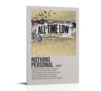 QUJIAOFUMEISUU Nothing Personal By All Time Low Poster Aesthetic Canvas Print Room Aesthetic Wall Art 24x36inch(60x90cm) Frame-Nothing Personal By All Time Low