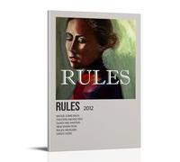 QUJIAOFUMEISUU Rules by Alex G Poster Aesthetic Canvas Print Room Aesthetic Wall Art 08x12inch(20x30cm) Frame-Rules by Alex G