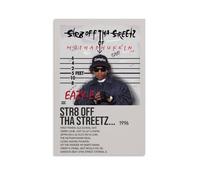 QUJIAOFUMEISUU Str8 Off Tha Streetz of Muthaphukkin Compton by Eazy-E Poster Aesthetic Canvas Print Room Aesthetic Wall Art 24x36inch(60x90cm) Unframe-Str8 Off Tha Streetz of Muthaphukkin Compton