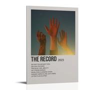 QUJIAOFUMEISUU The Record by Boygenius Poster Aesthetic Canvas Print Room Aesthetic Wall Art 16x24inch(40x60cm) Frame-the Record by Boygenius