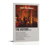 QUJIAOFUMEISUU The Visitors By ABBA Poster Aesthetic Canvas Print Room Aesthetic Wall Art 16x24inch(40x60cm) Frame-The Visitors By ABBA