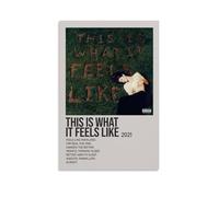 QUJIAOFUMEISUU This Is What It Feels Like by Gracie Abrams Poster Aesthetic Canvas Print Room Aesthetic Wall Art 24x36inch(60x90cm) Unframe-This Is What It Feels Like by Gracie Abrams