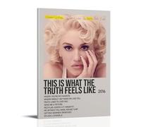 QUJIAOFUMEISUU This Is What The Truth Feels Like (Deluxe) by Gwen Stefani Poster Aesthetic Canvas Print Room Aesthetic Wall Art 16x24inch(40x60cm) Frame-This Is What The Truth Feels Like (Deluxe) by