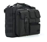 qujun Tactical Briefcase, tactical computer bag 14.1" - 15.6 In Men's Military Laptop Messenger Multifunction Briefcase for Men,Computer Shoulder Handbags Bag, Black, Black
