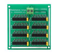 Qukaim 0to9999999.9Ω Resistor Board Resistor Board, Programmable SMD Resistor Board 0 to 9999999.9 Ω, PCB with Terminals for 220V Applications, No Guide Rail