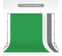 Qukaim 1.5 * 2.1M Profional Photography Background Screen, Green Vinyl Backdrop for Portrait Photography, Washable Photo Studio Props, 5 * 7Ft