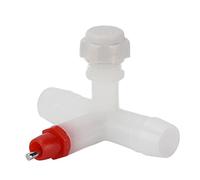 Qukaim 10 Pcs Pig Nipple Drinker, Automatic Stainl Steel Water Feeder for Pig Keeping, Copper Cap Duckbill, Chicken Drinking Cups, Poultry Nipple Waterer Accories