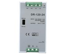 Qukaim 120W Power Supply AC/DC Power Source Pulse Width Modulation Switching Power Supply, 24V 5A 120W, Din Rail Mount, 100~240V Input, Compact Design