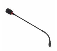 Qukaim 16 Inch Gooseneck Condenser Microphone, Flexible Aluminum Alloy Desktop Microphone for Conference Rooms and Lecture Halls, Adjustable Positioning, Black