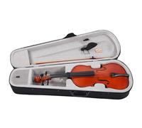 Qukaim 16 Inch Viola Beginner with Bow, Case, and Rosin, Color, Solid Wood Spruce Stringed Instrument VA35