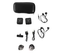 Qukaim 2.4G Wirel Microphone Kit, Low Latency Lavalier Microphone for Vlog Video, Live Streaming, Interviews, Clip-On Lapel Mic for Smartphone and Android