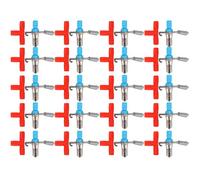 Qukaim 20PCS No Three Way Double Spring Rabbit Drinking Fountain, Water Feeding Nipple Supplies, Red, Rabbit Drinker, Farm Accory