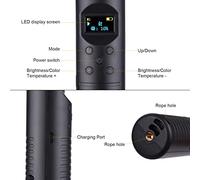 Qukaim 20W Handheld RGB Colorful Light Wand, LED Photography Light with Bi-Color Temperature 3000K-6500K, Dimmable Brightn, CRI > 85, Includes Carrying Bag and Remote Control