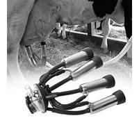 Qukaim 240CC Cow Milking Cluster Milk Cup Set for Vacuum Pump Milking Machine, Milking Cluster, Cow Milking Machine Accory