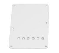 Qukaim 2Pcs Electric Guitar Back Cover Plate, 6 Holes, Black Guitar Pickguard Backplate, Robust Design, Guitar Accories, Exquisite Look