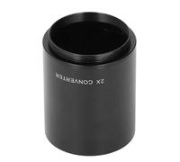 Qukaim 2X Teleconverter for T Mount, 2X Magnification Lens Converter for 420-800mm, 650-1300mm, 500mm, 800mm, 900mm Mirror Telephoto Zoom Lenses, Black