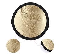 Qukaim 30cm Photography Round Reflector, 12 Inch 2-in-1 Silver & Gold, Portable for Studio Photography, Includes Carry Bag, Photography Accories
