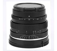 Qukaim 35mm F1.2 E Mount Large Aperture Manual Portrait Lens for A3000/A6500/A6300, Black, High-Performance, Compatible with Cameras
