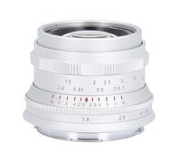 Qukaim 35mm F1.4 Full Frame Portrait Lens, Optical Glass Large Aperture Fixed Manual Focus L Mount Camera Lens for Leica SL, SL1, SL2, White