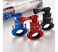 Qukaim 360 Degree Rotation Bicycle Aluminum Alloy Handlebar Adapter Mount, Compatible with Dragon Touch, REMALI 4K, Hero 11/10/9/8, AKASO Brave Series, Action Camera Mount