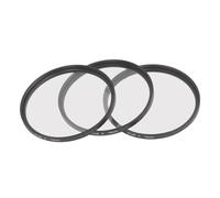 Qukaim 3Pcs 72mm Star Filter Kit, 4 Points, 6 Points, 8 Points Slim Variable Starburst Filters with Storage Pouch for Micro SLR Camera