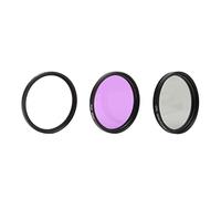 Qukaim 3pcs/Set Multi Coated Lens Filter Kit, UV CPL FLD Lens Filter Set for Digital Camera Accories, 52mm, Suitable for Various Photography Needs