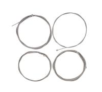 Qukaim 4 String Bass Strings Bass Guitar Strings, 4 Pcs Clear Bright Sound Ni Wound Electric Bass String Replacement, 4 String Set, Suitable for Various Bass Guitars
