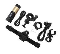 Qukaim 4K Action Camera, Waterproof Bike Motorcycle Helmet Camera, Anti Shake Sport DV, Includes Waterproof Charging Cable, Helmet Bracket, Bicycle Bracket, Model H68B, Gold