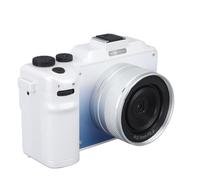 Qukaim 4K Digital Camera, Front Rear Dual Lens, 48 Megapixels, 18X Autofocus Vlog Camera for Travel and Party Growth Records, Compact Design, HD Quality