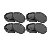 Qukaim 4Pcs Lens Rear Cover Body Front Cover Set for A Mount Lens Camera Body, Black Lens Covers for Minolta, Protects Lens from Dust and Scratches