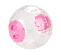 Qukaim 4Pcs Small Animal Activity Toy, Chew Balls for Bunny Rabbits, Guinea Pigs, Gerbils, Chewable Teething, 18.5cm Plastic Running Exercise Balls (Blue & Pink)