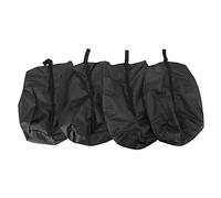 Qukaim 4PCS Travel Shoe Bags, Large Capacity Waterproof Black Storage Bags with Zipper for Home, Travelling, Gym, 43 x 23 cm