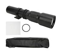 Qukaim 500mm F8-F32 Manual Telephoto Lens, High Power Telephoto Lens with UV Lens Filter for Bird Watching, Hunting, Sports, Games, Black