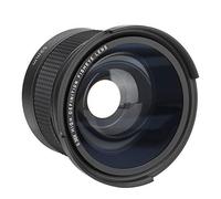 Qukaim 52mm 0.35X Universal Wide Angle Fisheye Lens, Includes Lens Caps and Storage Pouch for SLR DSLR Cameras, Fisheye and Wide Angle Lens
