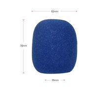 Qukaim 5pcs Handheld Microphone Windscreens, Foam Covers for Standard Ball-Type Microphones, Compatible with KTV, Karaoke, DJ, Black