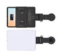 Qukaim 5W Photography Lamp, Bi-Color LED Light Pocket Vlog Light, 2500K-9000K Color Temperature, Dimmable with LCD Screen, 60 LED Beads, 2000mAh Battery, Portable Lighting for Photography