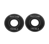 Qukaim 6 PCS Double Rocker Bridge Saddle Mounting Hex Screws, Lock Screws for Electric Guitar and Bass, Black, Bridge Height Adjustment Screws Set