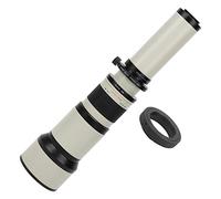 Qukaim 650-1300mm F8-F16 Telephoto Manual Zoom Lens with Adapter Ring for AF Mount Camera, Telephoto Zoom Lens, Compatible with Cameras