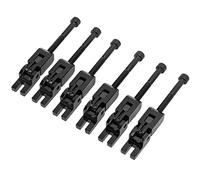 Qukaim 6PCS Electric Guitar Tremolo Metal Bridge Saddles Replacement, Includes Screws and Hex Wrench, Guitar Bridge Accories, Compatible with Various Electric Guitars