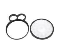 Qukaim 77mm Handheld Kaleidoscope Filter, Aluminum Alloy Photography Camera Lens Accory, Optical Glass Prism Filter for SLR Photography, Special Effects