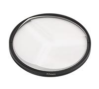 Qukaim 77mm Kaleidoscope Special Effects Filter, Optical Glass Photographic Lens Effect Filter for SLR Camera, Camera Filter Kaleidoscope Prism, Photography Accory